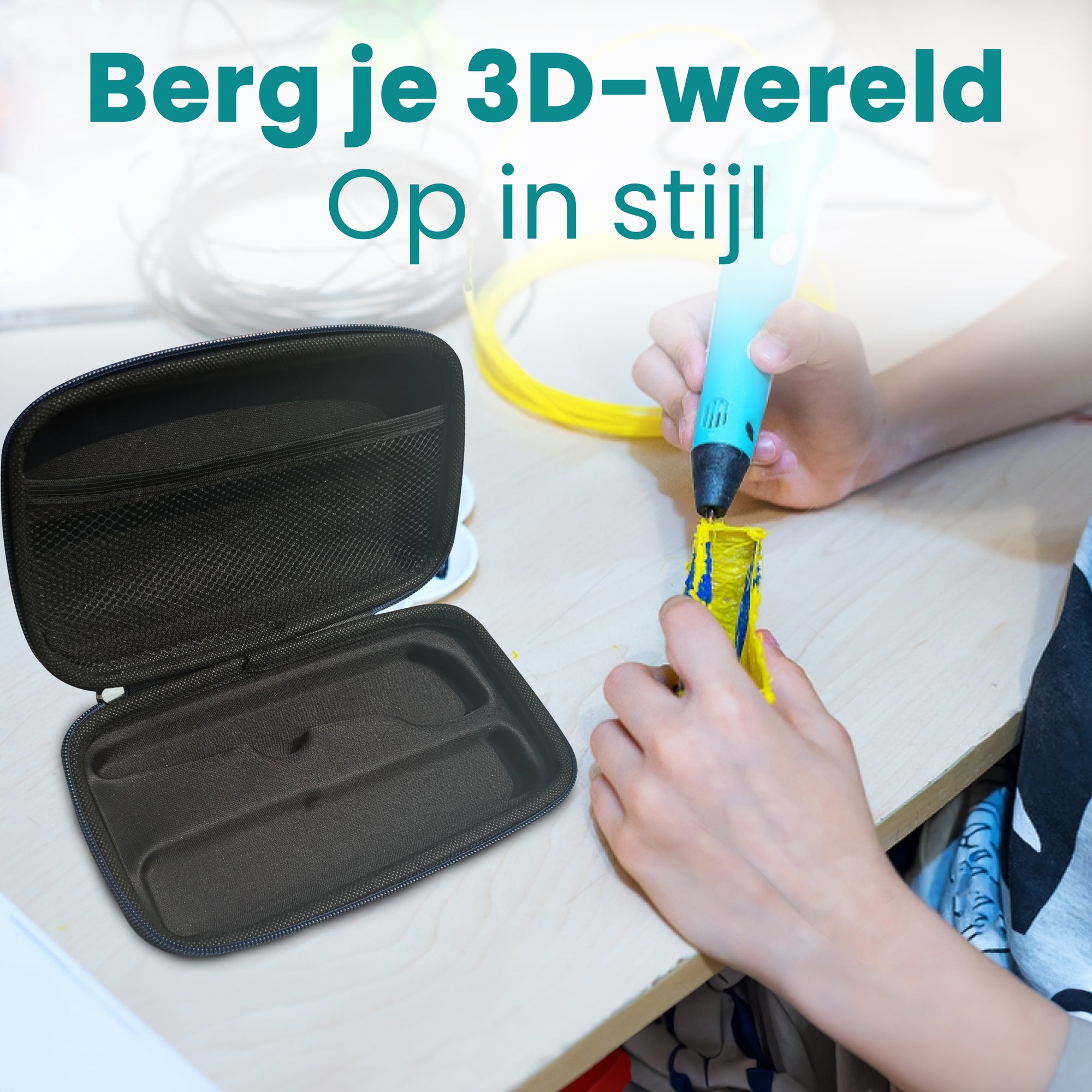 3D Pen Opbevaring Etui - Sort