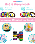 3D Pen Filament Refill - 100 meter - 10 Farger - ABS & PLA Filament