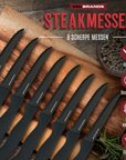 Steakmesser Set – 8-teilig – Schwarz