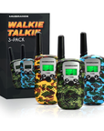 Walkie Talkie Set für Kinder – 3-teilig – Grün, Blau und Gelb